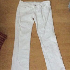 J brand size 25 white skinny leg